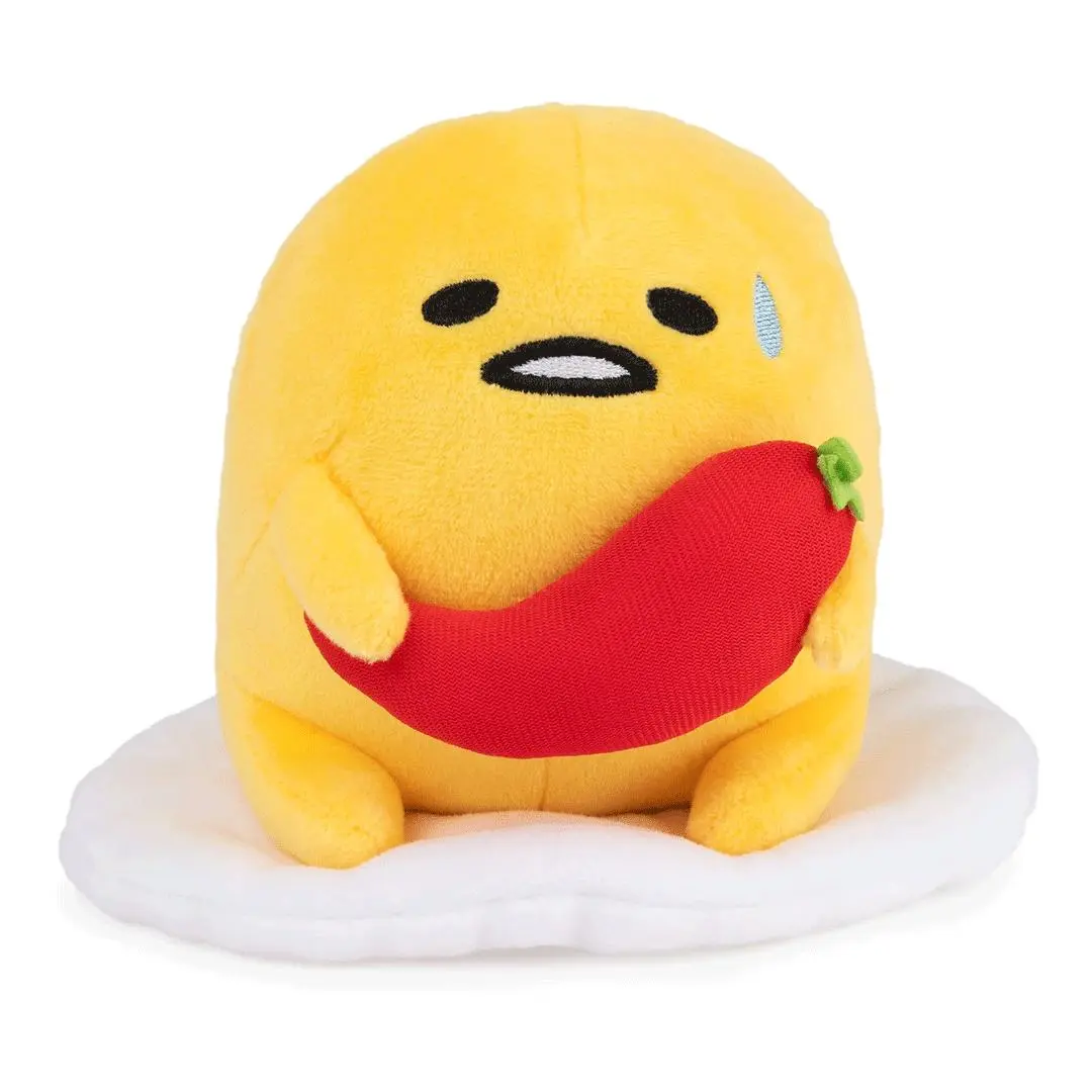 GUND Sanrio Spicy Gudetama 5-in Collectible Plush Toy, Cute Animal Design, Huggable Stuffed Animal