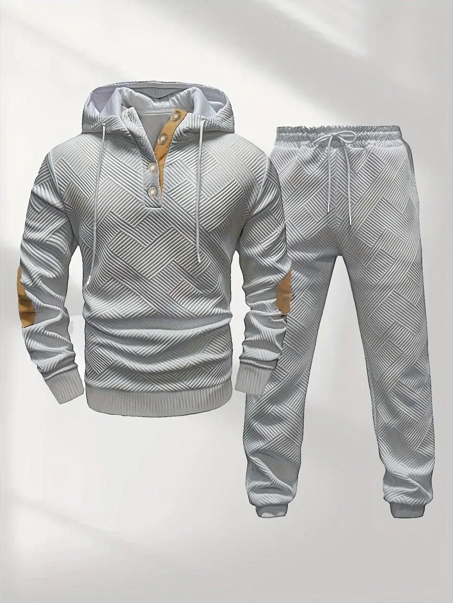 Two-piece sports set with unique button design, elegant and comfortable for daily wear