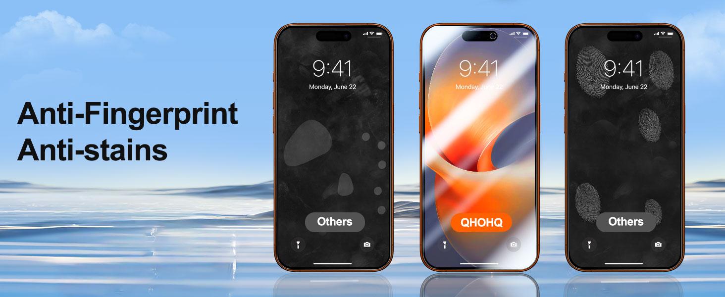 Privacy Screen Protector for iPhone 17 Series, 2-Pack Tempered Glass with Easy Applicator, Anti-Spy Privacy Protection, Fingerprint Resistant, Bubble-Free Install