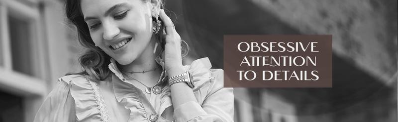 Missair Luxury Watch Band for Apple Watch Series 10-1 SE - Women's Metal Replacement Bands Bling Diamond Wristband Strap Wearable Accessories