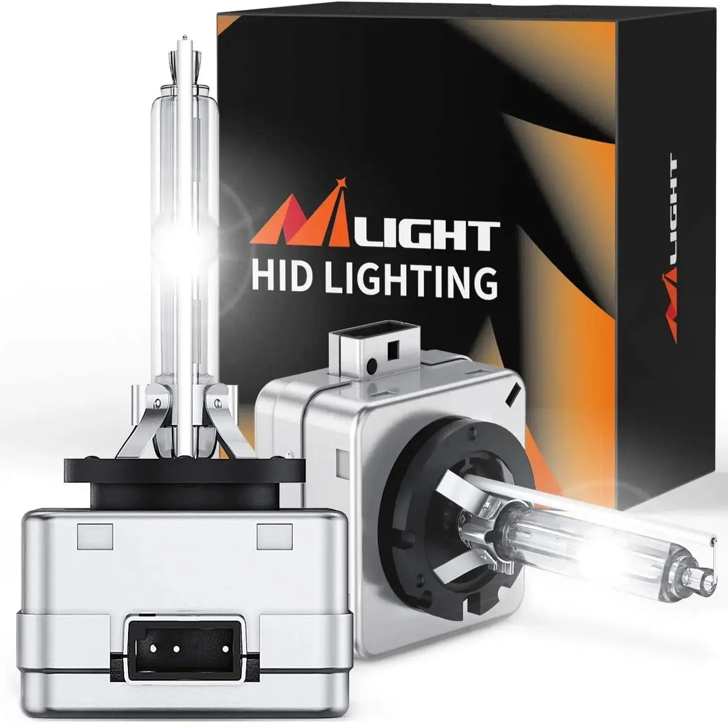 Nilight D3S 35W Diamond White Xenon HID Headlight Bulbs - 2-Pack Plug-and-Play, High Lumen Beam Focus, Aftermarket Replacement Bright Beam Headlights for Car, Auto Head Light Parts Accessories, Beam Headlight
