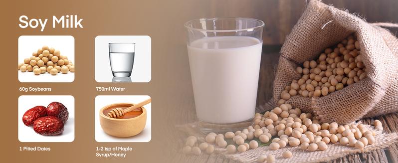 FOHERE 8 in 1 Nut Milk Maker Machine, 35oz Soy Milk Maker with 8 Upgraded Blades for Homemade Almond, Oat, Soy, Juice, Plant Milk, Delay Start/Self Cleaning/Keep Warm/Boiling Water