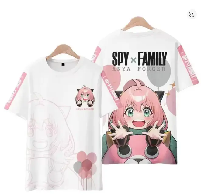 Spy X Family 3D Print T-Shirts Anime Harajuku Kawaii Men Women Cosplay Oversized T Shirt Tops Tees Adult Clothing Gift Top