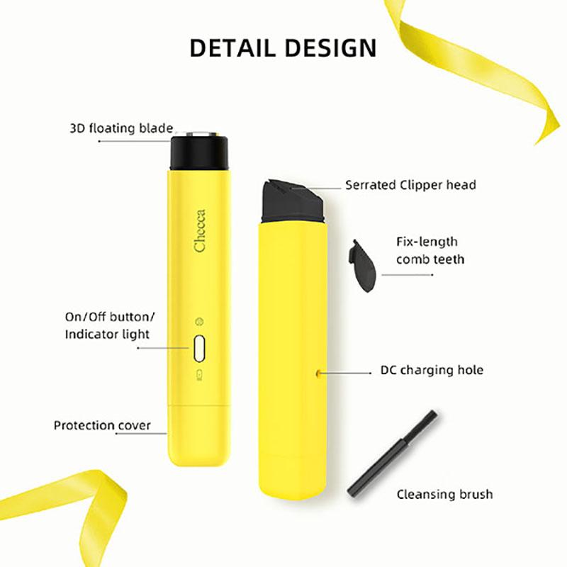 CHECCA  Bikini Trimmer for Women,Electric Shaver and Razor Rechargeable2-in-1 Body and Facial Hair Removal Double Head for Painless Trimming of Pubic Face Underarm Legs  Waterproof