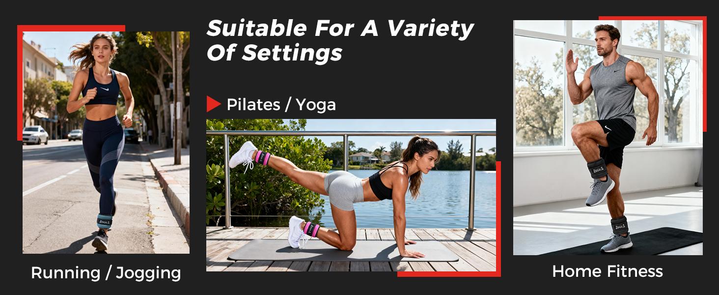 【SpringStatements】BAGAIL Ankle and Wrist Weights for Women & Men, 1 Pair 1/2/4/6/8/10 LBS Leg Weight with Sleek Design & Secure Fit, Arm Weighted Set for Walking, Running, Home Fitness & Physical Therapy