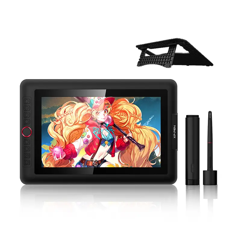 #artfight XPPen Artist 13.3 Pro Graphic Drawing Tablet FHD 13.3-inch Display 3-in-1 Cable 1 Red Dial + 8 Shortcut Keys Fully-laminated Technology 123% sRGB Color Gamut Battery-free Stylus 60 Degrees 60° Tilt 8,192 Pressure Sensitivity