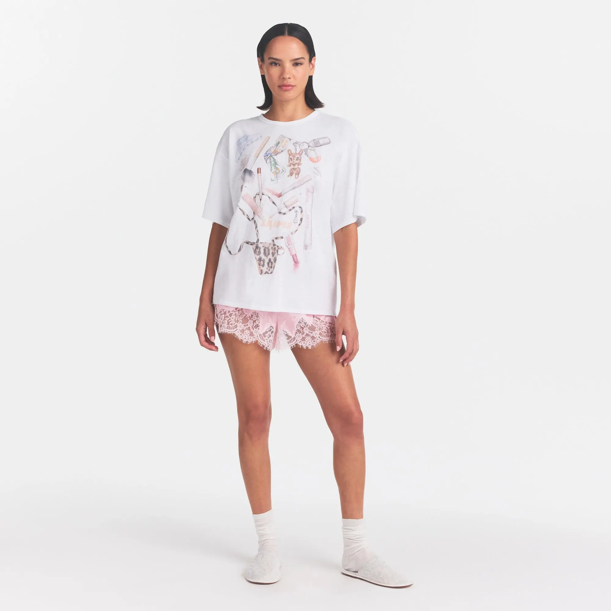 SKIMS WORN IN JERSEY RELAXED T-SHIRT