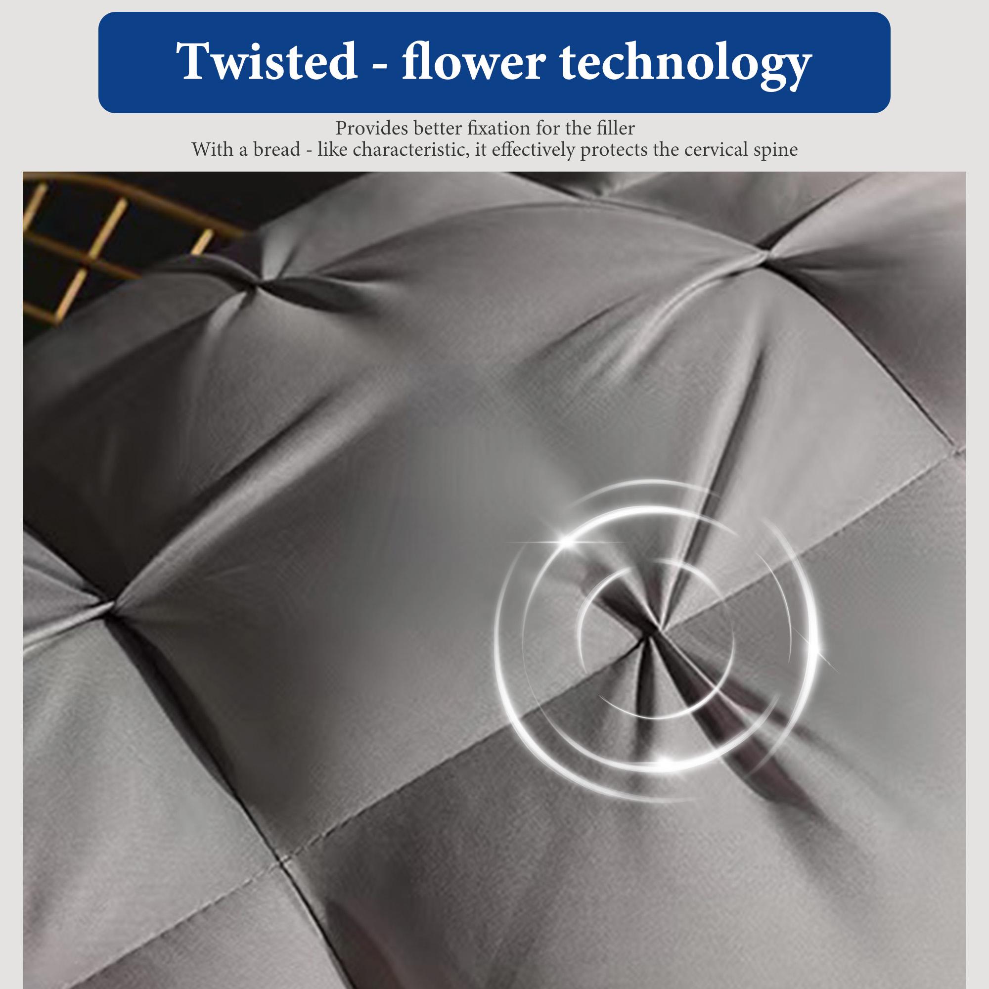 Luxury 5-Star Hotel Quality Pillows,Buy 1 Get 1 Free ,Bright White Soft Comfortable Luxury Pillows  In Full & Queen Size,Ultra-Fluffy Soft Down Alternative Fill