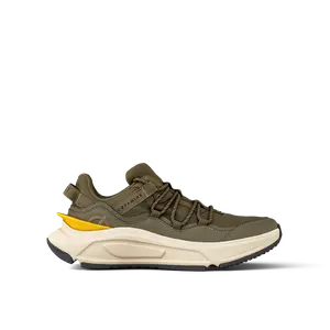 LØCI - DØPAMINE - OLIVE/YELLOW - Vegan Sneakers –  Made from Recycled Ocean Plastic - Unparalleled Comfort -Lightweight - Fashion – Gym - Daily Running - Multifunctional - Unisex