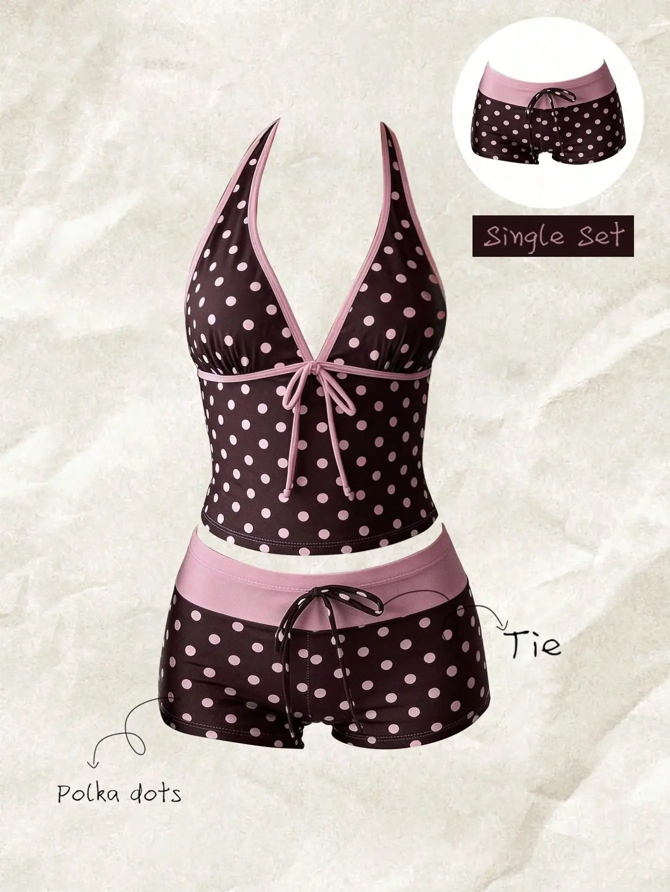 2026 New Sexy Polka-Dot Two-Piece Bikini for Women