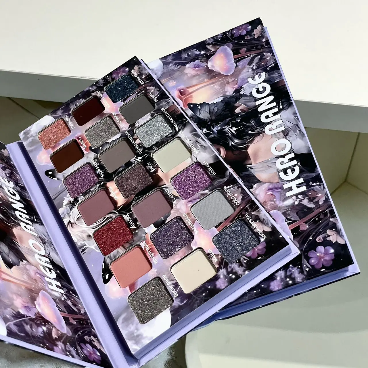 Anime Flower Fairy Deep Autumn 21-Color Eyeshadow Palette - Sparkling Shimmer, Matte & Metallic Finishes - Fall & Holiday Season Makeup - Beginner Friendly, No-Fallout, Long-Lasting, Easy Removal - Great Gift  Makeup makeup palette。。 Rainbow Eye Bundle