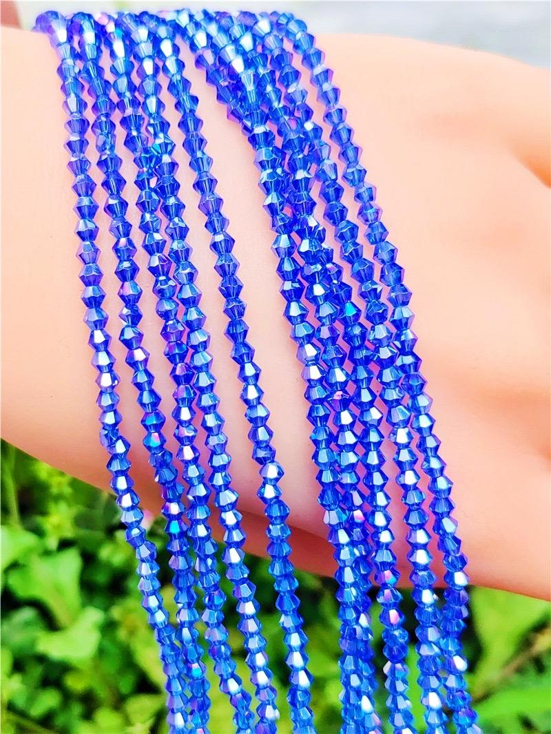 【C004】4mm Crystal glass bicone beads Pointed Beads Diamond faceted Beads DIY Jewelry Bracelet Accessories Loose Beads Beading Making