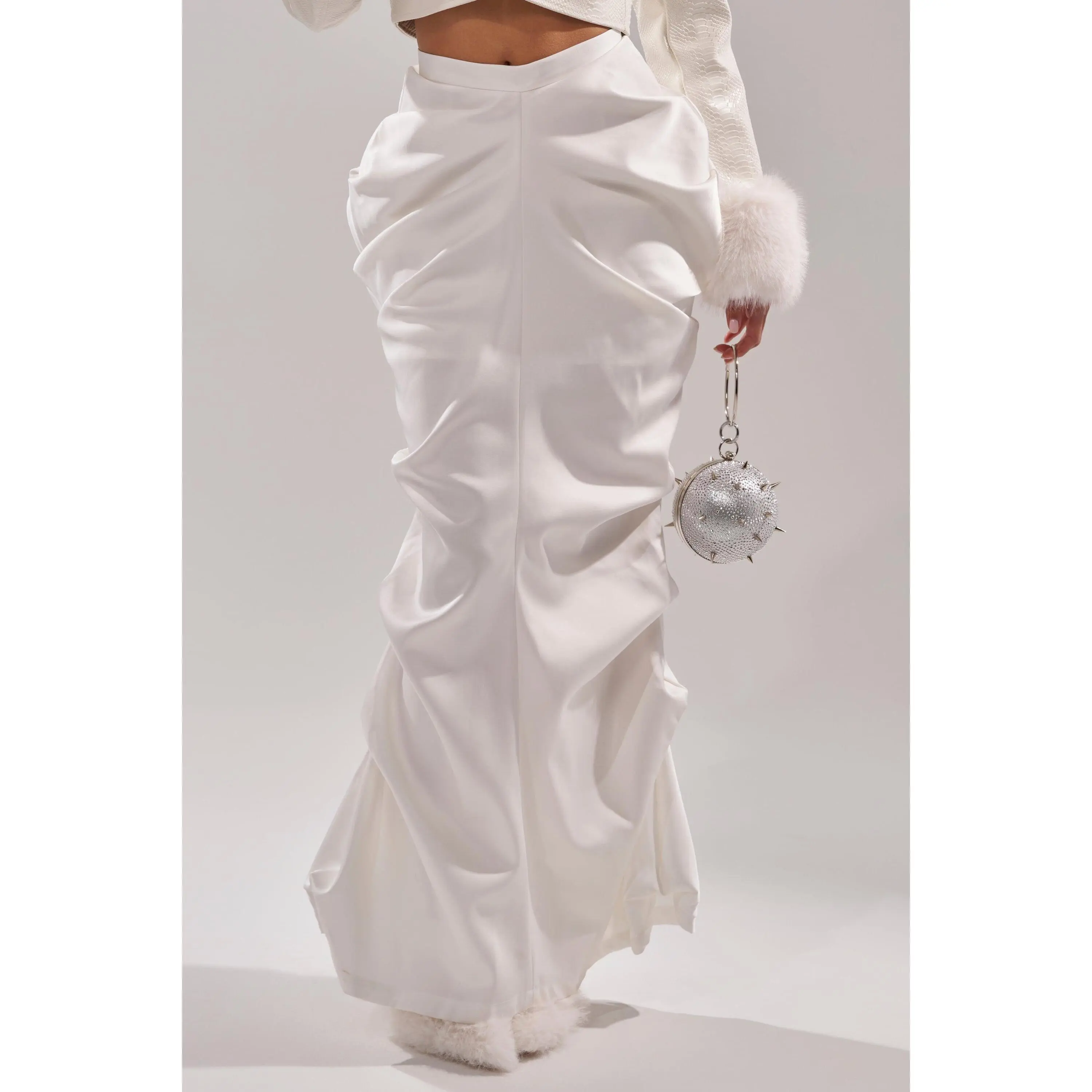 celia silver sequin maxi dress Riella Silver Sequin Maxi Dress - US 0
