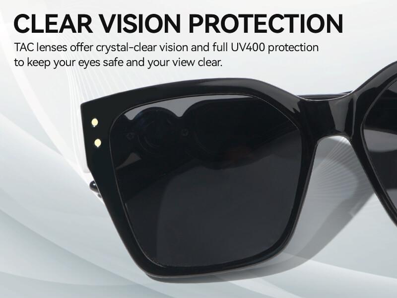 Meeloog Fit Over Sunglasses for Women TAC Design with Full Rim, Square Shape, and Polarized Lens ST0068 - Lightweight, Ultra Comfortable, UV Protection