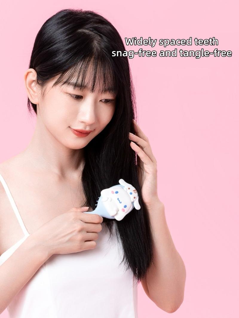 MINISO SR Characters 3D Massage Air Cushion Comb HK Cinna Melody KM Pochacco Hair Brush,Detangling Brush,Scalp-Friendly,Christmas & Birthday &New Year Haul