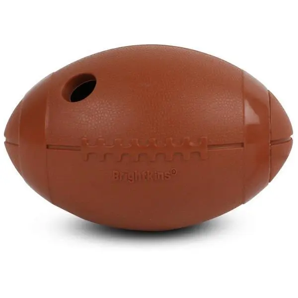 Brightkins Football Treat Dispensers – Tough Football & Basketball Toys for Dog Enrichment, Slow Feeder Training Accessories, Puppy Essentials, and Birthday Gifts