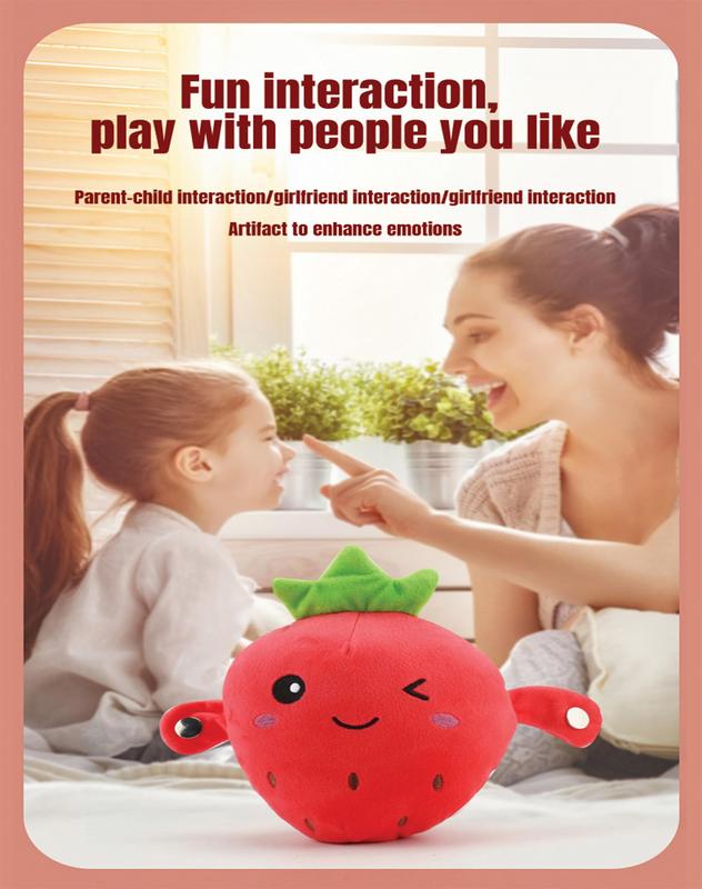 Interactive Music Plush Toy Set – Banana, Strawberry & Carrot Electric Plush Toys for Parent-Child Interaction, Valentine’s Day & Easter Party Fun Gift for Kids