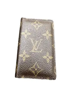 Pre-owned Louis Vuitton Leather Card Case Wallet Monogram Card Case Wallet