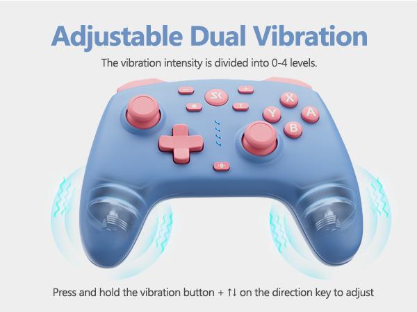 Wireless Switch Controller with 2.4G Adapter for Switch/Switch 2/Lite/OLED, PC, Android & iOS, Hall Effect Joysticks & Triggers, Dual Vibration, 2 Back Custom Macros, Turbo Function, No Stick Drift, AG46 gamer gifts