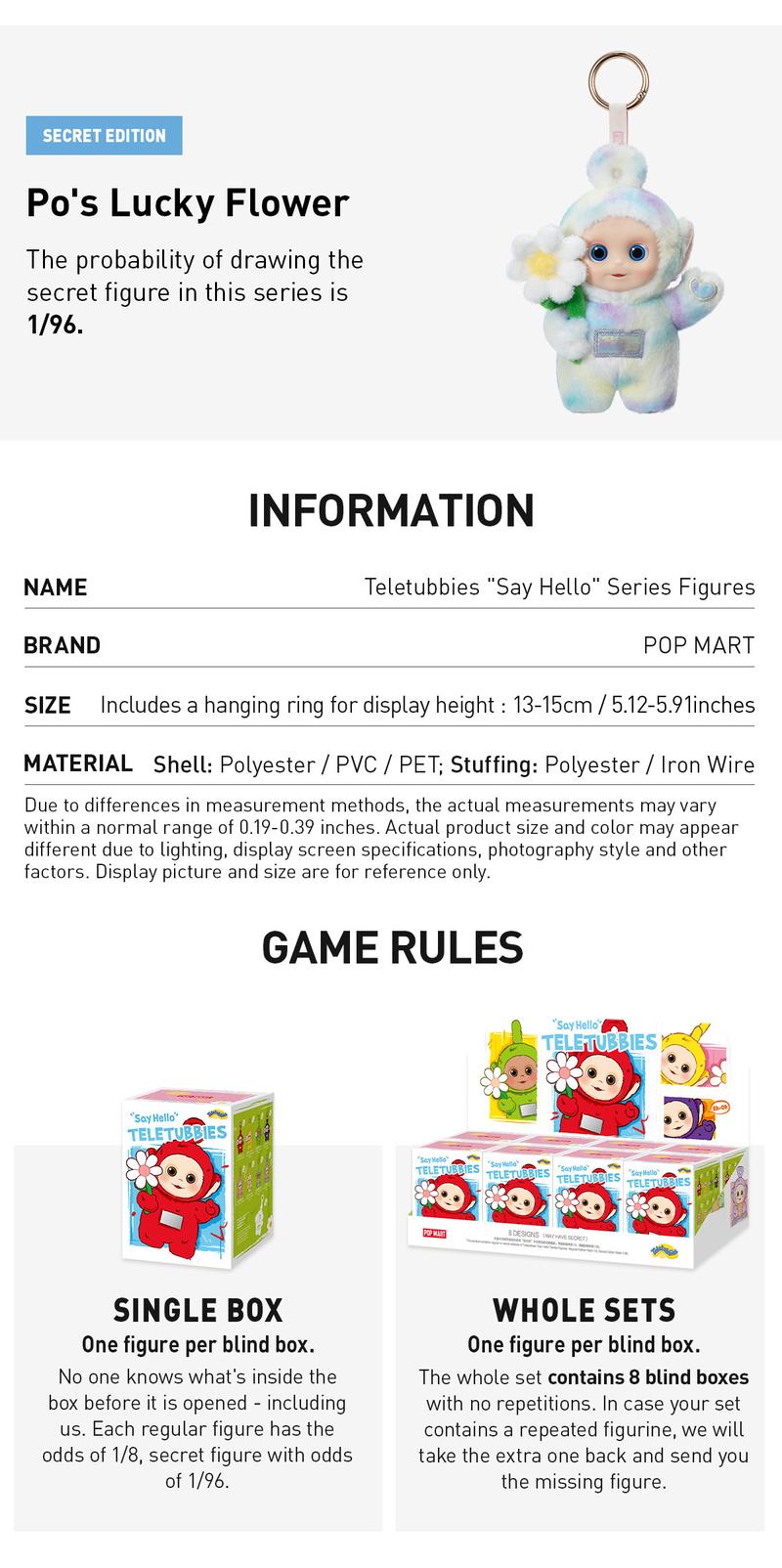 POP MART Teletubbies "Say Hello" Series Figures
