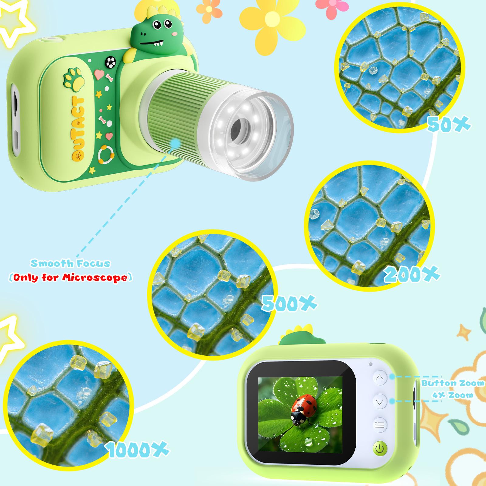 Handheld Mini Children's Microscope with Camera Function, High-Definition Pixels, a high-end product focused on children's entertainment and intellectual development, a toy for kids, a birthday and Christmas gift that kids will love.