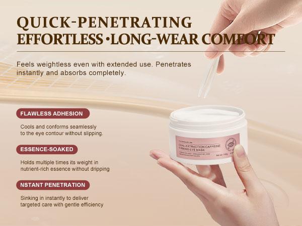 YCZ Dual-Extraction Caffeine Firming Eye Mask 60 Pieces | Target Puffiness, Dark Circles & Fine Lines for Smoother, Brighter Under-Eye Skin