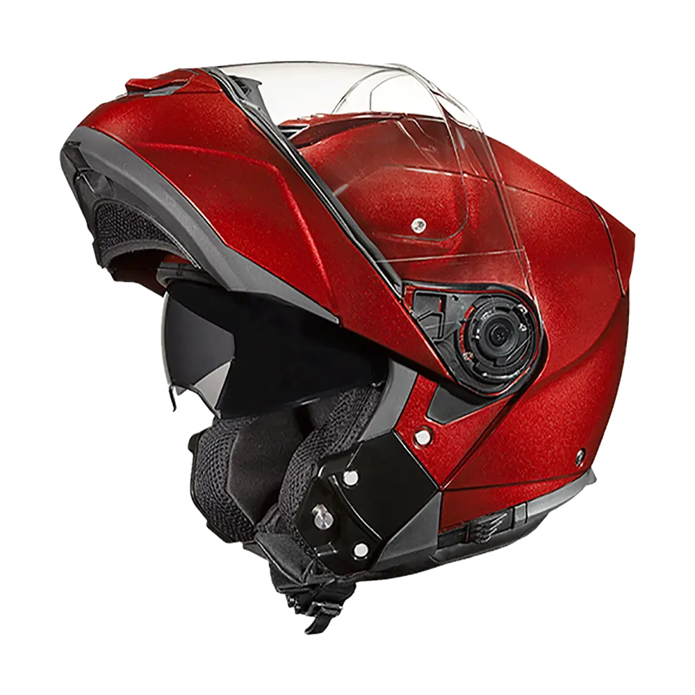 Daytona Glide Modular Motorcycle Helmet - DOT Approved, Bluetooth Ready, Dual Visor, Full Face Protection, Adjustable Ventilation, Men/Women/Youth