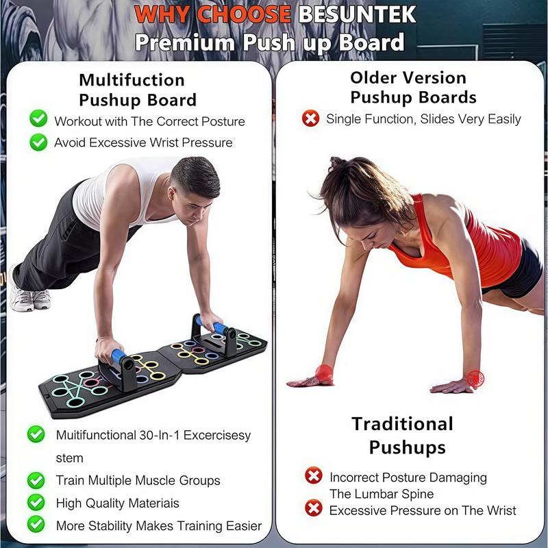Multifunctional Push Up Board & Pull-Up Bar - Adjustable Home Fitness Set for Chest, Ab & Upper Body Strength Training | Portable Workout Equipment for Men & Women