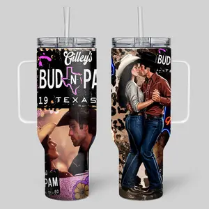 Bud and Pam Cowboys Tumbler, Vintage Gift For fans Tumblers Metal Mugs  Ceramic