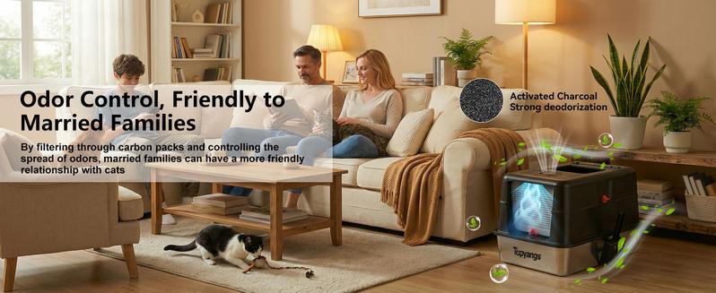 TOPYANGS XL Stainless Steel Trash Can (with Lid) features a high-sided, enclosed design for easy cleanup and effective spill prevention. Its flip-top lid allows for effortless emptying. Christmas gift