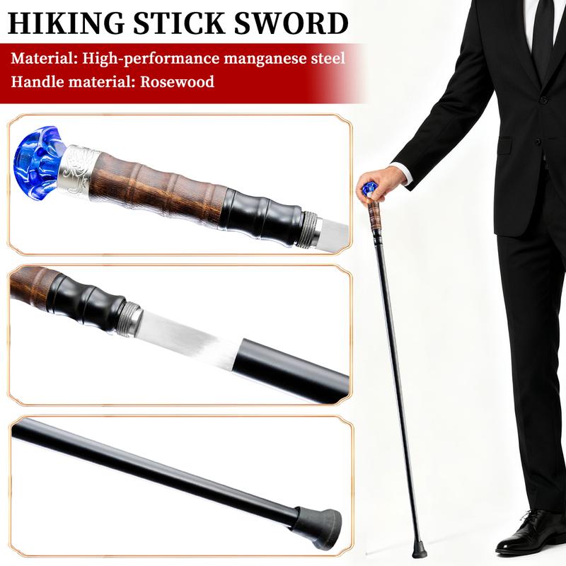 Authentic1060 High Carbon Steel Heat-Tempered Hand-Forged Blue Diamond Scepter - Multifunctional SwordCane With Unique Diamond-Shaped Handle, Stylish &Durable, Fashion Decorative Wand Gent Leman Elegant,Cosplay, The Best Gift Authentic1060 High Carbon Steel Heat-Tempered Hand-Forged Blue Diamond Scepter - Multifunctional SwordCane With Unique Diamond-Shaped Handle, Stylish &Durable, Fashion Decorative Wand Gent Leman Elegant,Cosplay, The Best Gift