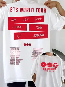 [Sale up to 40%] Bangtan Boys 2026 World Tour Shirt , Bangtan Boys 2-Sided Graphic Tee, Boybang Merch, Kpop Fan Gift.