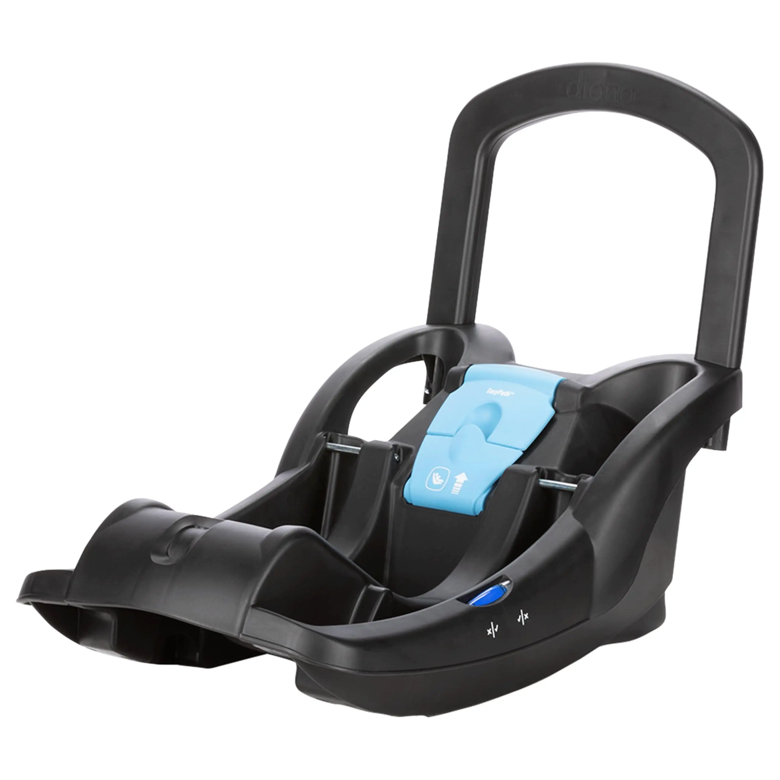Diono LiteClik30 R & RX SafePlus Car Seat Base - Adjustable Stay-in-Car Base for Second Vehicle with Steel Anti-Rebound Bar, LATCH System, Bubble Levels, Flexible Installation Options, SafePlus Design (Black), Adjustable Base
