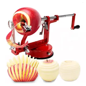 【AREL】Apple Peeler Corer | Chrome Magnesium Alloy Body, Stainless Steel Blades, Powerful Suction Base, Stable Non-Slip, Peel Slice & Core 3-in-1