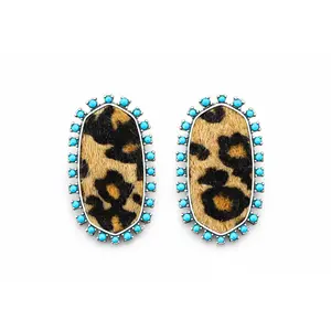 Wild Mesa Leopard Turquoise Earrings