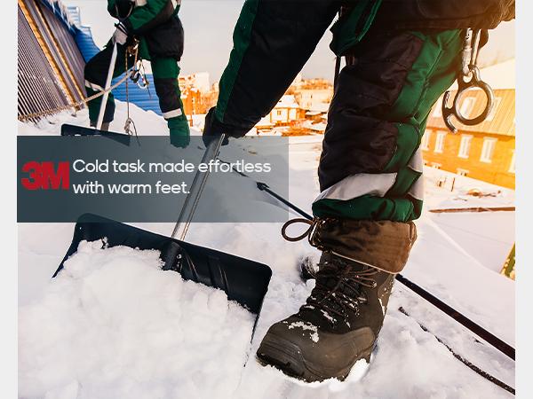 Men's Waterproof Snow Boots with 3M Thinsulate - Warm, Durable, and Built for Extreme Winter Shoes