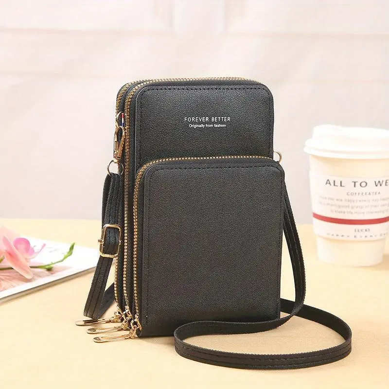 Women's Crossbody Phone Wallet with RFID Blocking, Touchscreen-Compatible Purse, Stylish Shoulder Bag for Daily Use, Fashionable Crossbody Bag, Crossbody Phone Pouch
