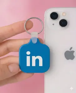 LinkedIn Tap & Connect NFC Keychain  | Link Your Business or Socials Instantly