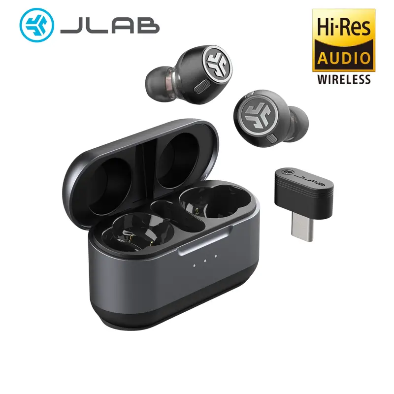 JLab Epic Lab Edition ANC Earbuds: Dual Drivers, Hi-Res Audio/LDAC, 56+ Hr Playtime, Wireless Charging, IP55, 3 Noise Control Modes, Wear Detect, Spatial Audio