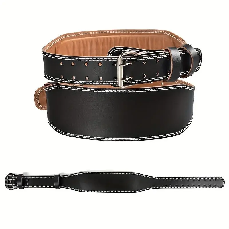 Weight Lifting Belt, Weightlifting Belt, Leather Weightlifting Belt, Gym Fitness Squats Belt, Back Support for Powerlifting, Cross Training, Workout, Strength Training Accessory, Gym Gear, Sports & Outdoor Accessories