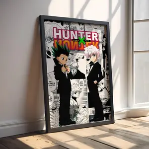 Hunter x Hunter Gon and Killua Poster - HxH Phantom Troupe & Hisoka Wall Art - Unframed High-Quality Aesthetic Anime Decor - Shonen Jump Manga Art Print