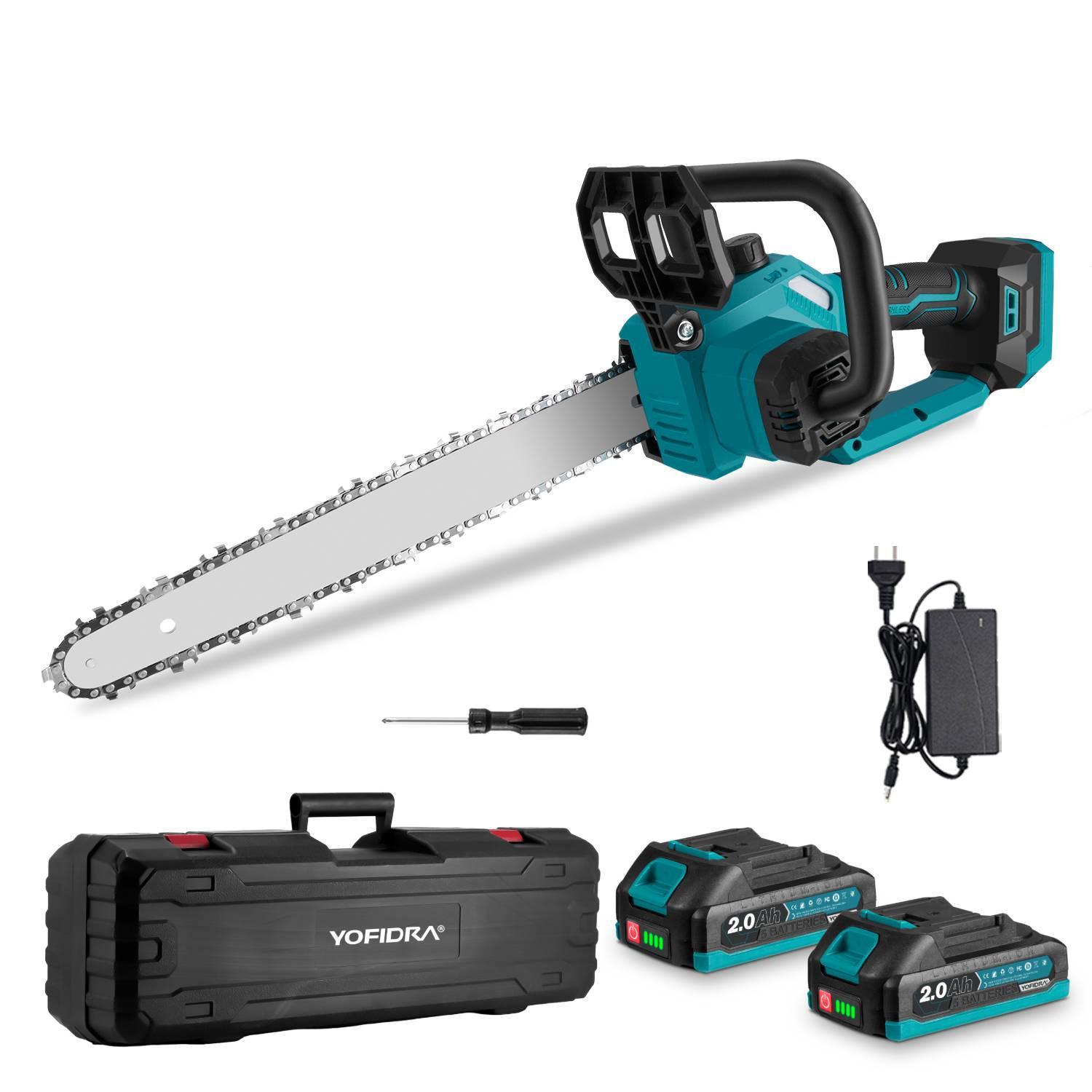 Yofidra 12 Inch 3000W Brushless Electric Chainsaw Logging Saw Pruning Woodworking Garden Power Tool For Makita 18V Battery Cutting Heavy Duty Portable Handle Multi-Function Cordless Pole Yofidra 12 Inch 3000W Brushless Electric Chainsaw Logging Saw Pruning Woodworking Garden Power Tool For Makita 18V Battery Cutting Heavy Duty Portable Handle Multi-Function Cordless Pole