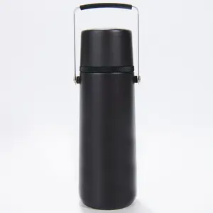Thermos 16 oz. ThermoCafe Stainless Steel Travel Tumbler w/ Grip - Charcoal