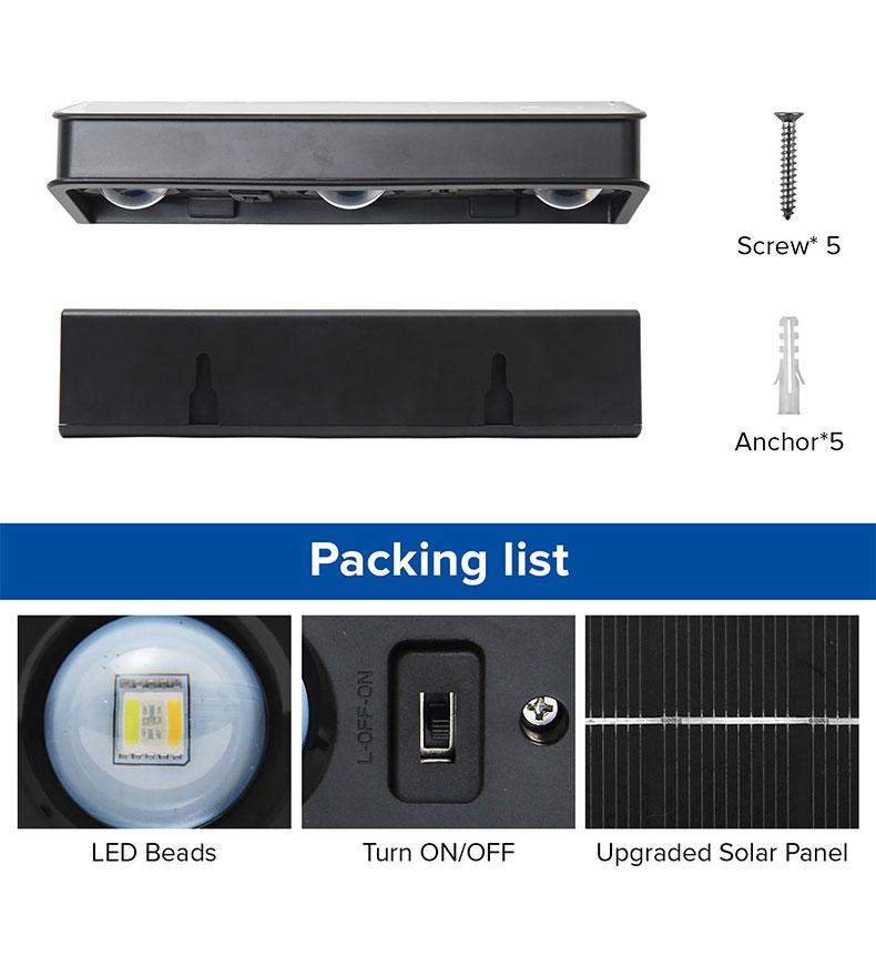 Solar Powered Fence Light Outdoor Waterproof LED Lighting with Sync Color Changing Modes, Ideal for Garden, Porch, Patio, Step, Wall, Pathway, Yard Decoration — Christmas Landscape Lights, Perfect for TikTok Shop Black Friday Deals