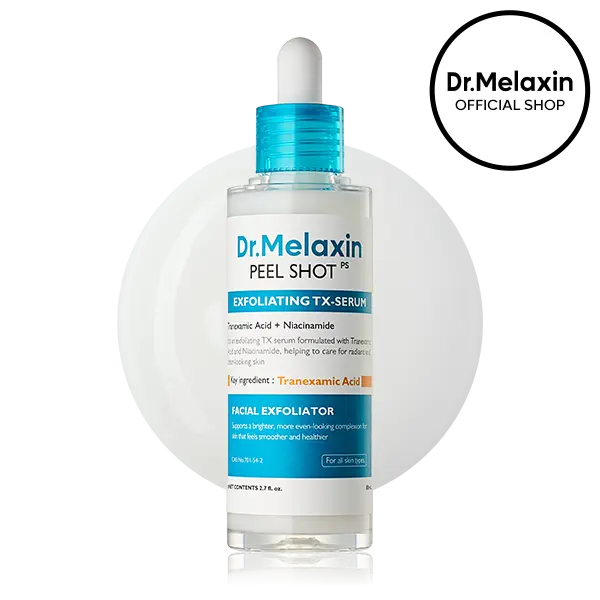 [Dr.Melaxin Official] Peel Shot Exfoliating TX-Serum 80ml, Tranexamic Acid & Niacinamide Gentle Peeling for Dark Spot Care