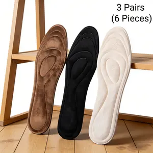 3 Pairs Fleece-Lined Insoles, Warm & Comfortable, Unisex, Ideal for Boots & Casual Shoes in Autumn & Winter 50101 outdoorfun