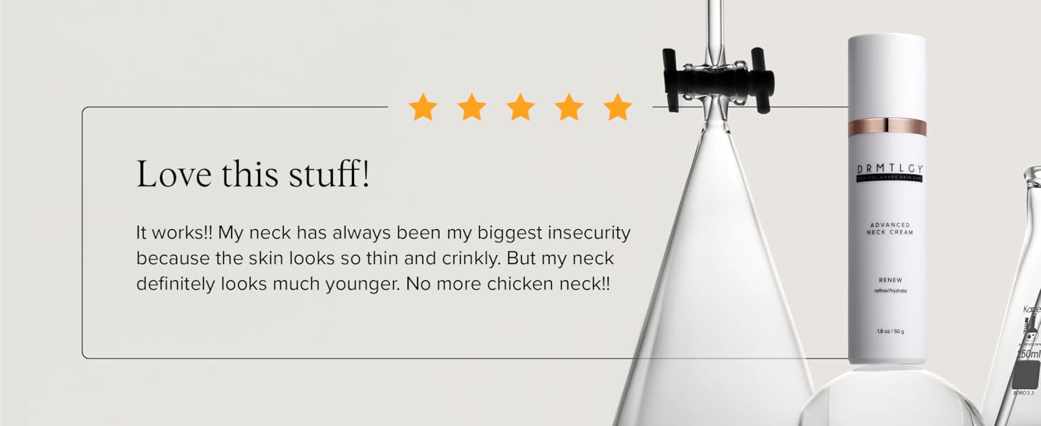 DRMTLGY Advanced Neck Cream 1.8oz with Peptides and Shea Butter Body Care Gentle