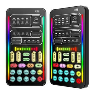 ABS Handheld Portable Multifunctional Voice Changer with 8 Sound Effects for Mobile Phones and Computers, Black