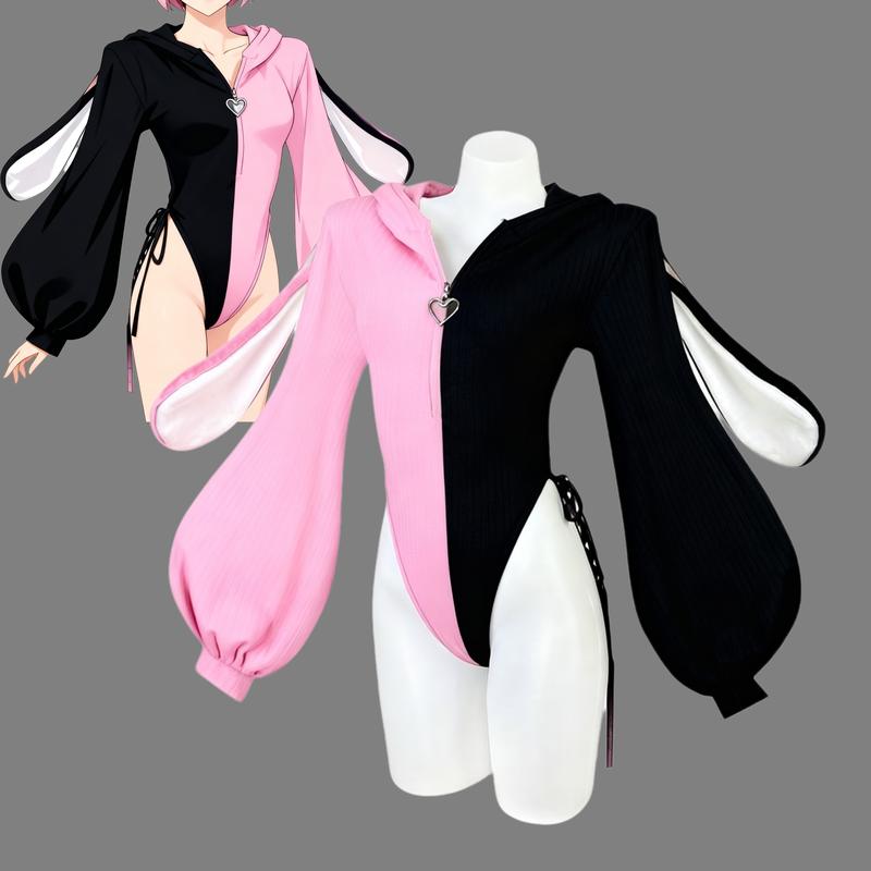 Cute Cosplay Sexy Bunny Outfit Cosplay lingerie for Anime women Costumes,Christmas with Fuzzy Ears & Bodysuit Knitted Rabbit Piece Long Sleeve Jumpsuit Style Soft Cute Cosplay Sexy Bunny Outfit Cosplay lingerie for Anime women Costumes,Christmas with Fuzzy Ears & Bodysuit Knitted Rabbit Piece Long Sleeve Jumpsuit Style Soft