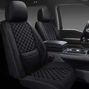 F150 Seat Covers 2015-2026 Full Set &  Front Set, Truck Interior Sets with Lumbar Support Custom Fit for Ford F150 2015-2026, F250/F350/F450 2017-2026 Super Duty Crew Cab XLT XL Lariat Platinum
